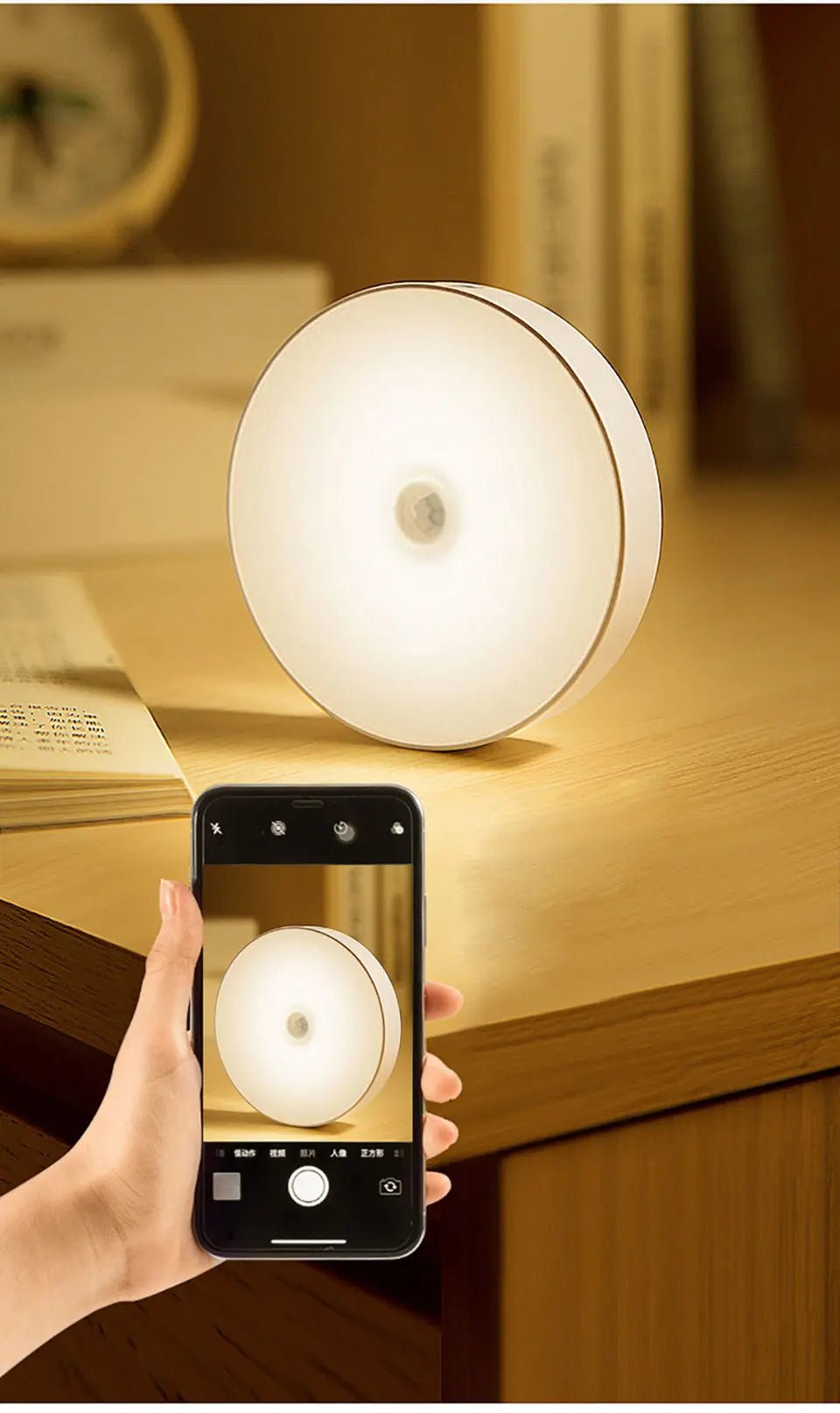 Motion Sensor Light USB Rechargeable Night Light LED Lamp for Kitchen Bedroom Stairs Hallway Cabinet Closet Wardrobe Nightlight - Odopa Smart Shop