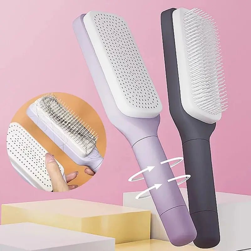 Self-Cleaning Hairbrush for Women - Prevent Hair Loss - Plastic Comb from Mainland China - Odopa Smart Shop