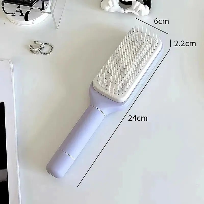 Self-Cleaning Hairbrush for Women - Prevent Hair Loss - Plastic Comb from Mainland China - Odopa Smart Shop