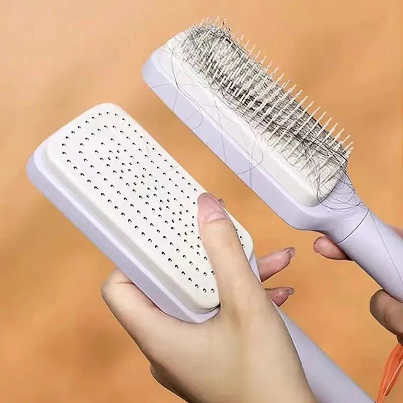 Self-Cleaning Hairbrush for Women - Prevent Hair Loss - Plastic Comb from Mainland China - Odopa Smart Shop